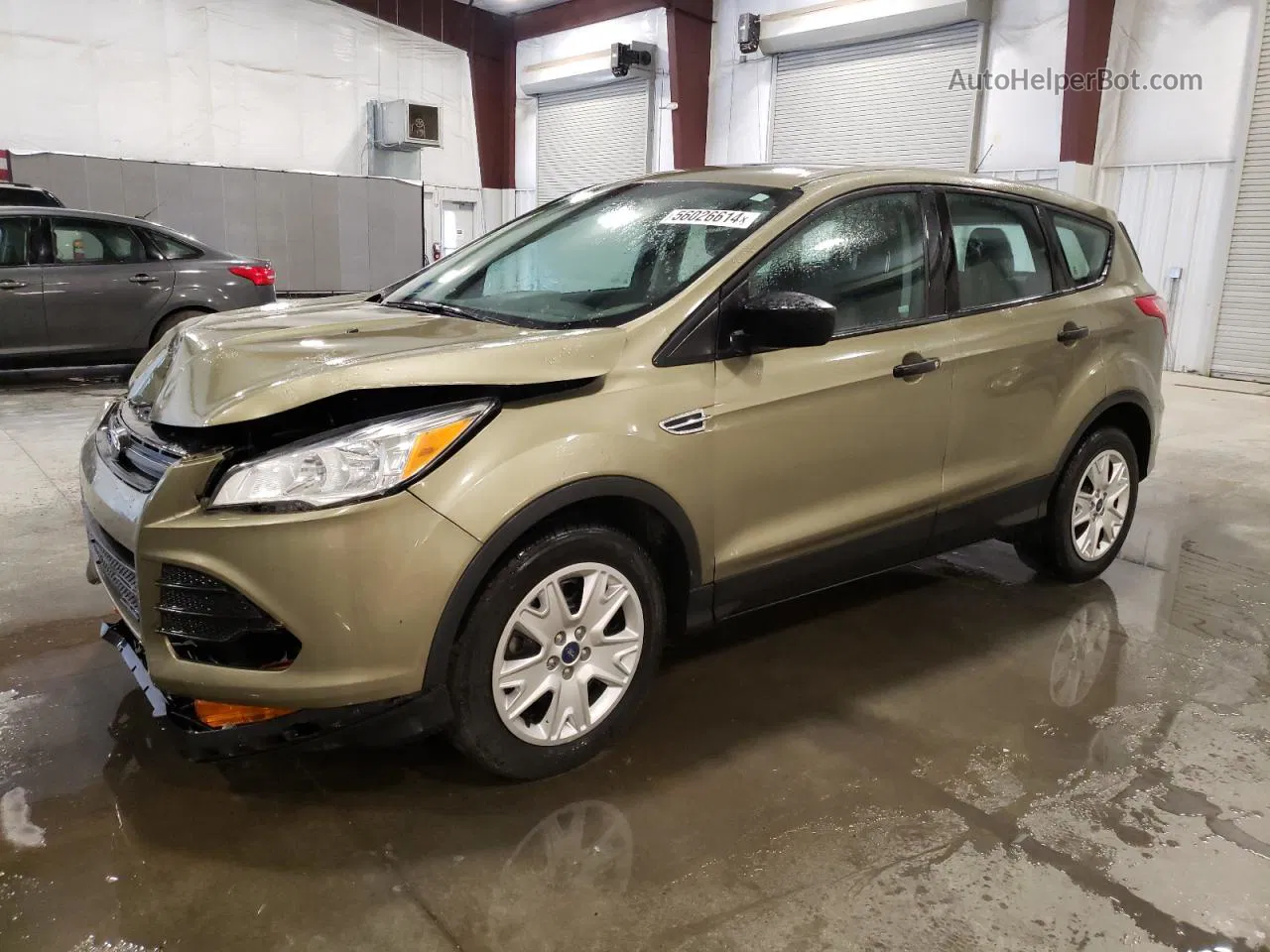 2013 Ford Escape S Green vin: 1FMCU0F72DUA59177