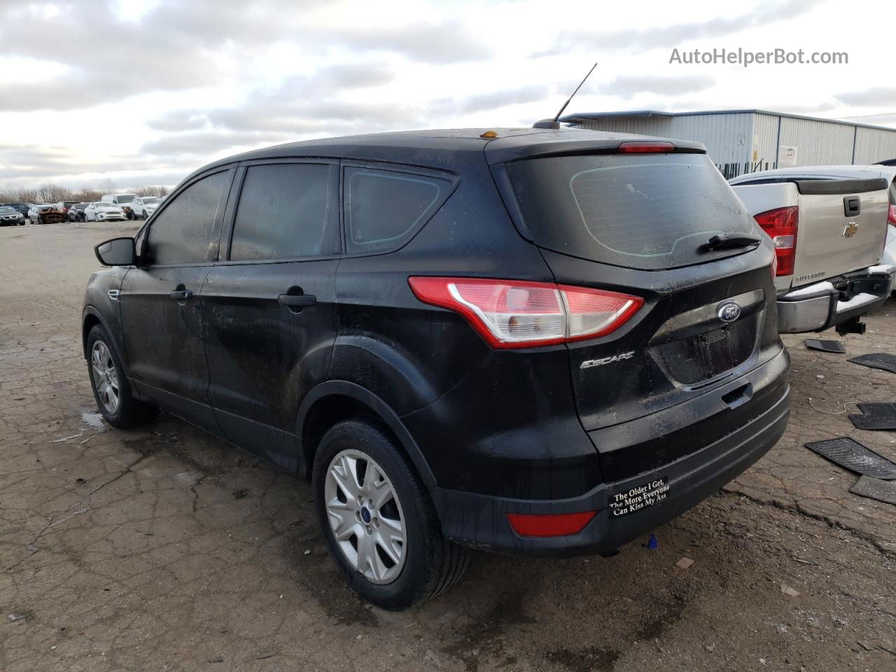 2014 Ford Escape S Black vin: 1FMCU0F72EUA98353