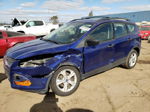 2015 Ford Escape S Blue vin: 1FMCU0F72FUB46273