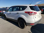 2015 Ford Escape S White vin: 1FMCU0F72FUC04687