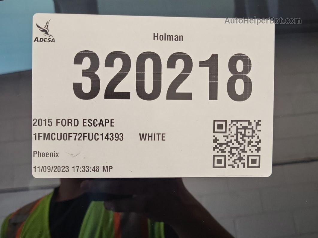 2015 Ford Escape S Неизвестно vin: 1FMCU0F72FUC14393