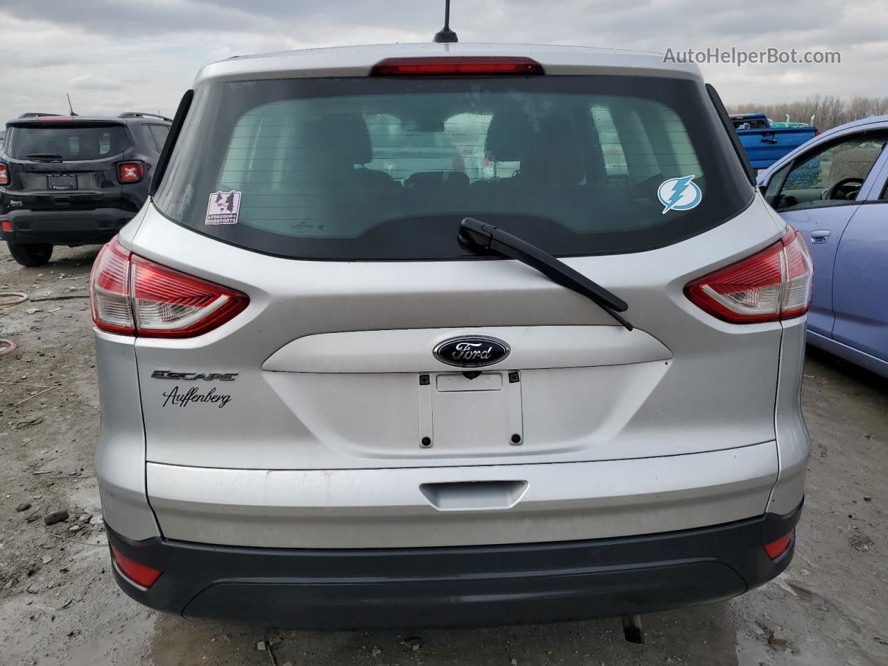 2016 Ford Escape S Silver vin: 1FMCU0F72GUA84326