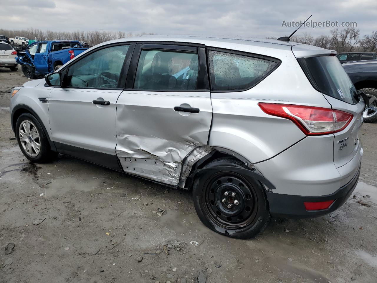 2016 Ford Escape S Silver vin: 1FMCU0F72GUA84326