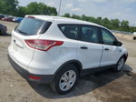 2016 Ford Escape S White vin: 1FMCU0F72GUA85315