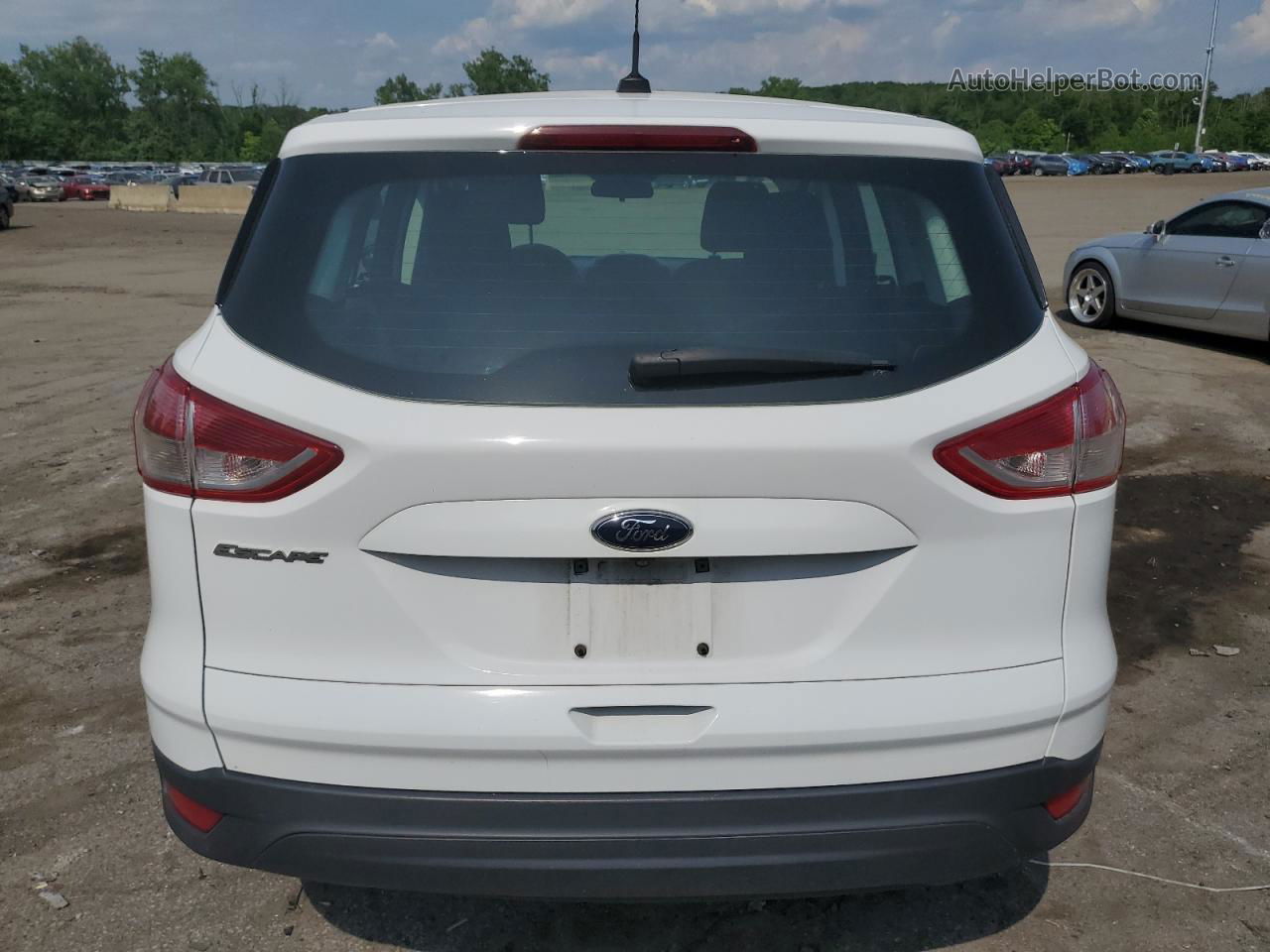 2016 Ford Escape S White vin: 1FMCU0F72GUA85315