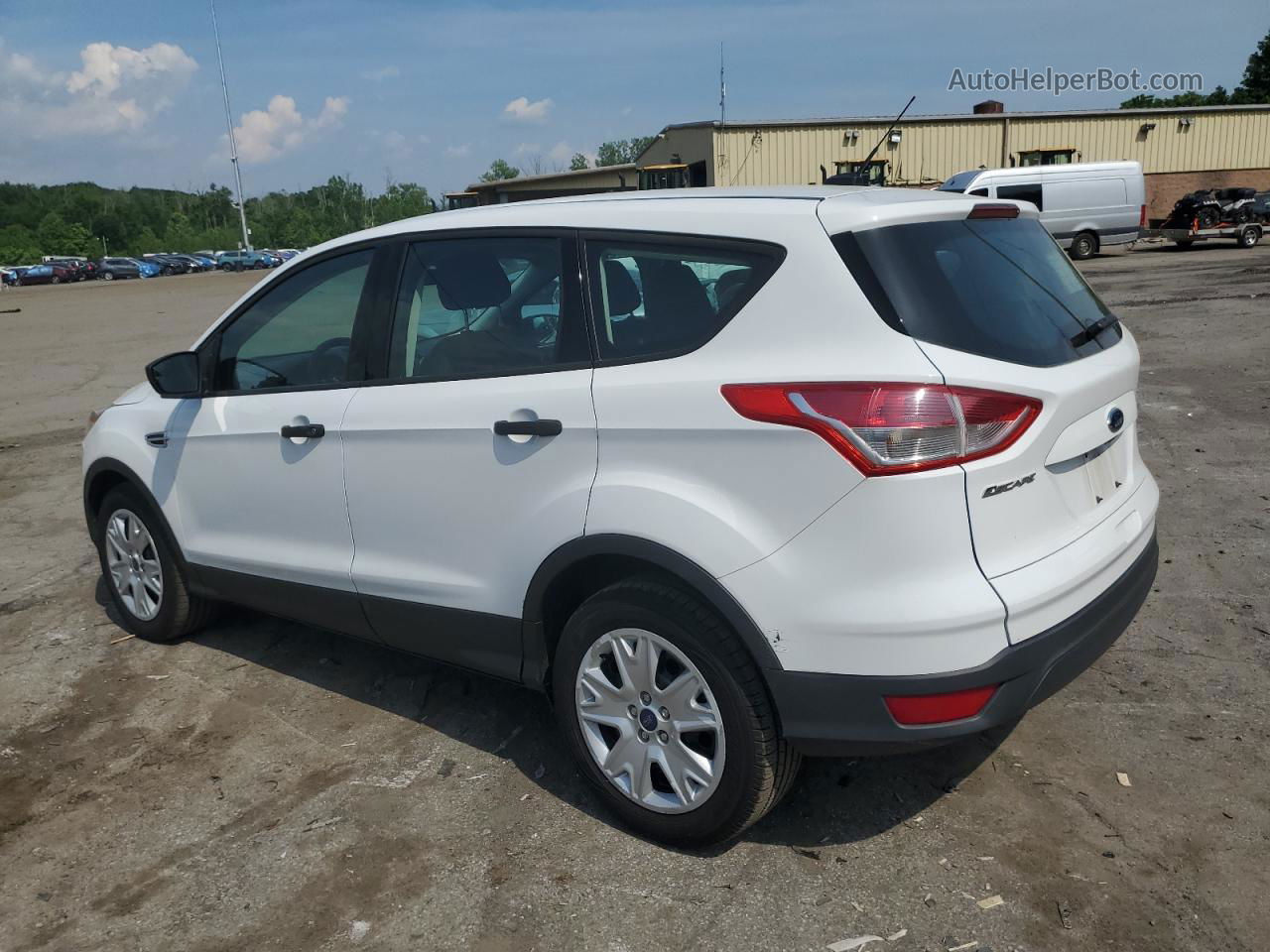 2016 Ford Escape S White vin: 1FMCU0F72GUA85315