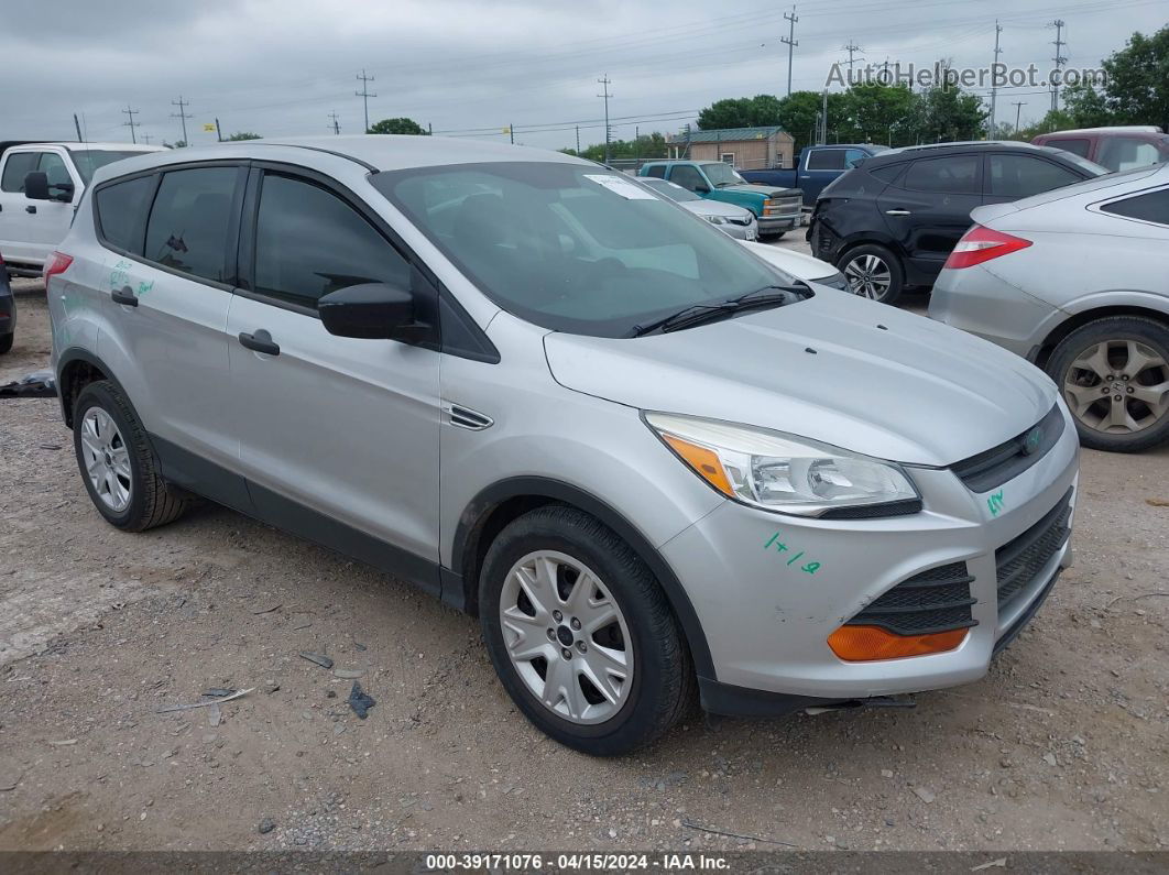 2016 Ford Escape S Silver vin: 1FMCU0F72GUA97156