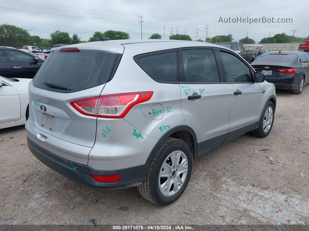 2016 Ford Escape S Silver vin: 1FMCU0F72GUA97156