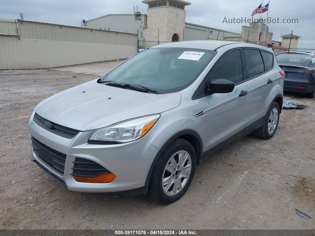 2016 Ford Escape S Silver vin: 1FMCU0F72GUA97156