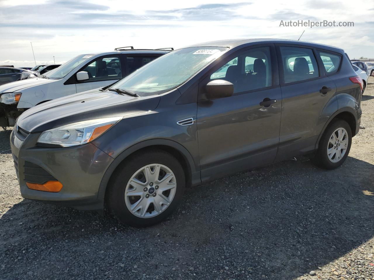 2016 Ford Escape S Gray vin: 1FMCU0F72GUB39065