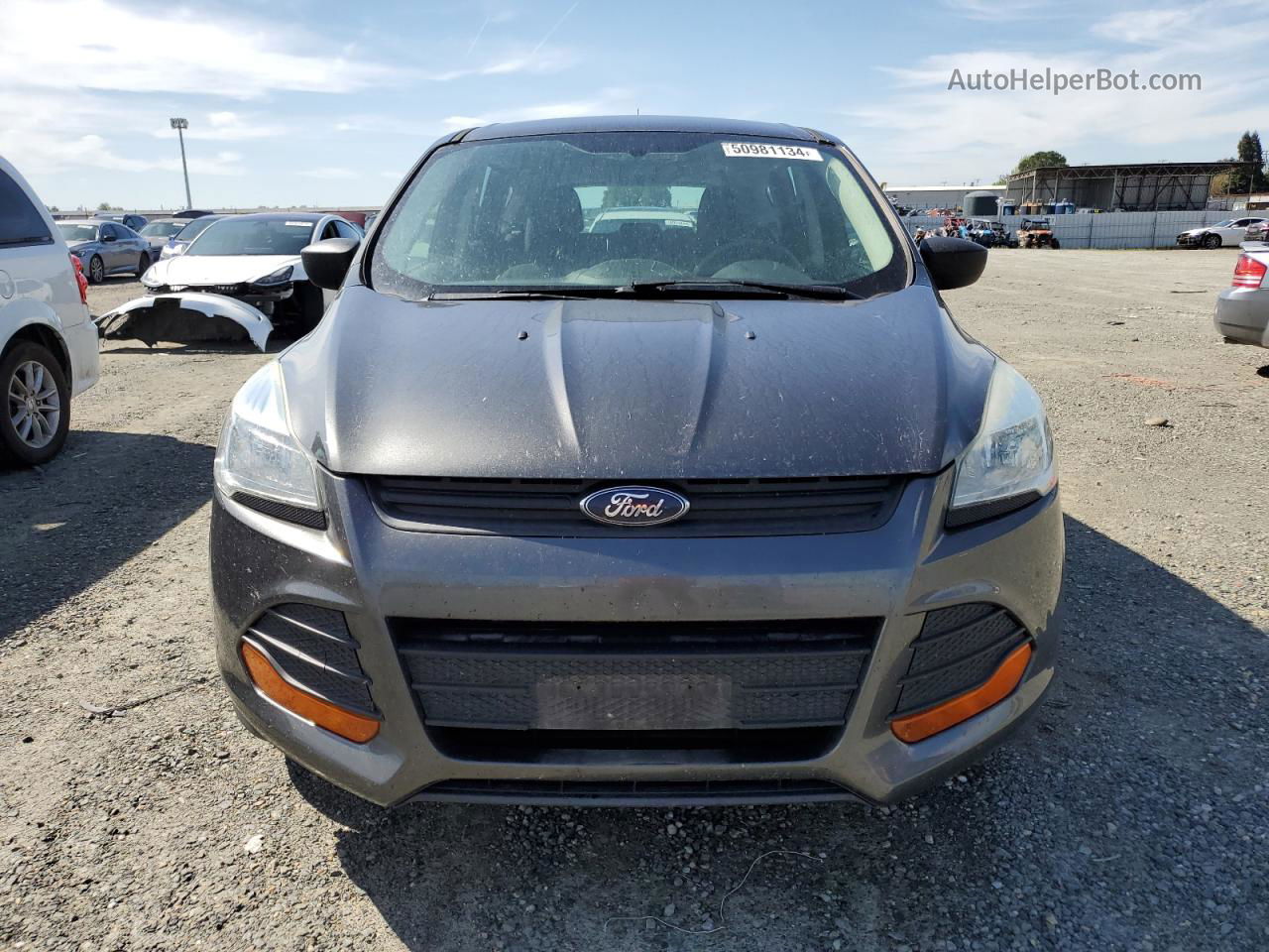 2016 Ford Escape S Gray vin: 1FMCU0F72GUB39065