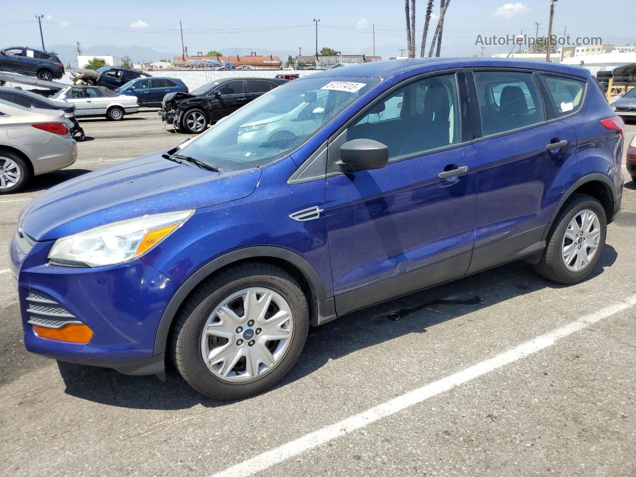 2016 Ford Escape S Blue vin: 1FMCU0F72GUC11818