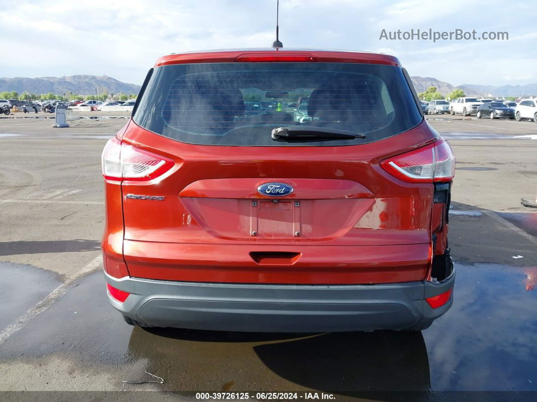 2016 Ford Escape S Orange vin: 1FMCU0F72GUC60047