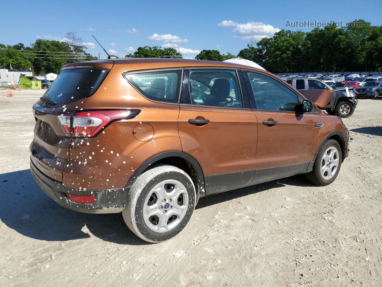 2017 Ford Escape S Orange vin: 1FMCU0F72HUA46354