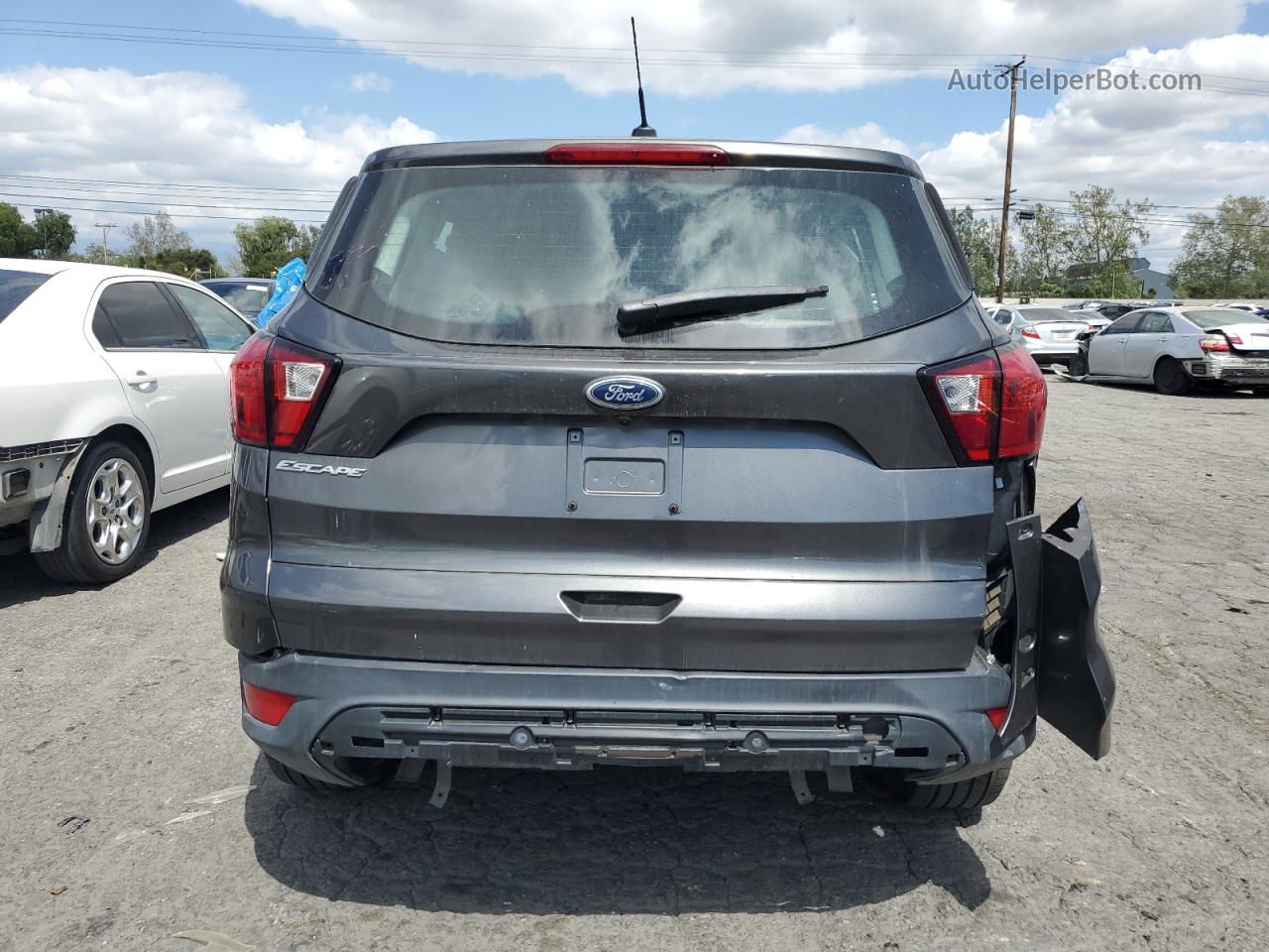 2019 Ford Escape S Gray vin: 1FMCU0F72KUA06136