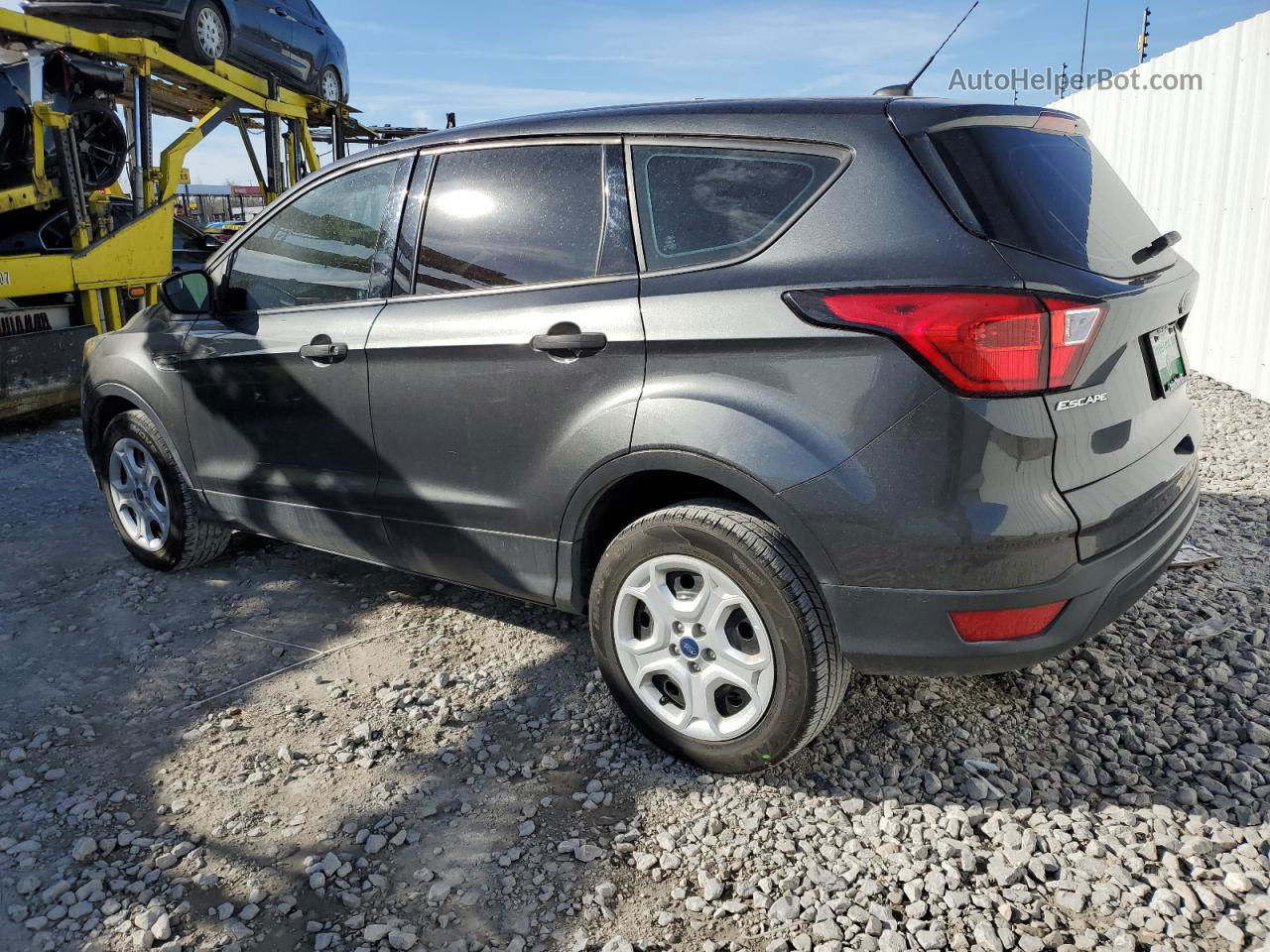 2019 Ford Escape S Gray vin: 1FMCU0F72KUA18318