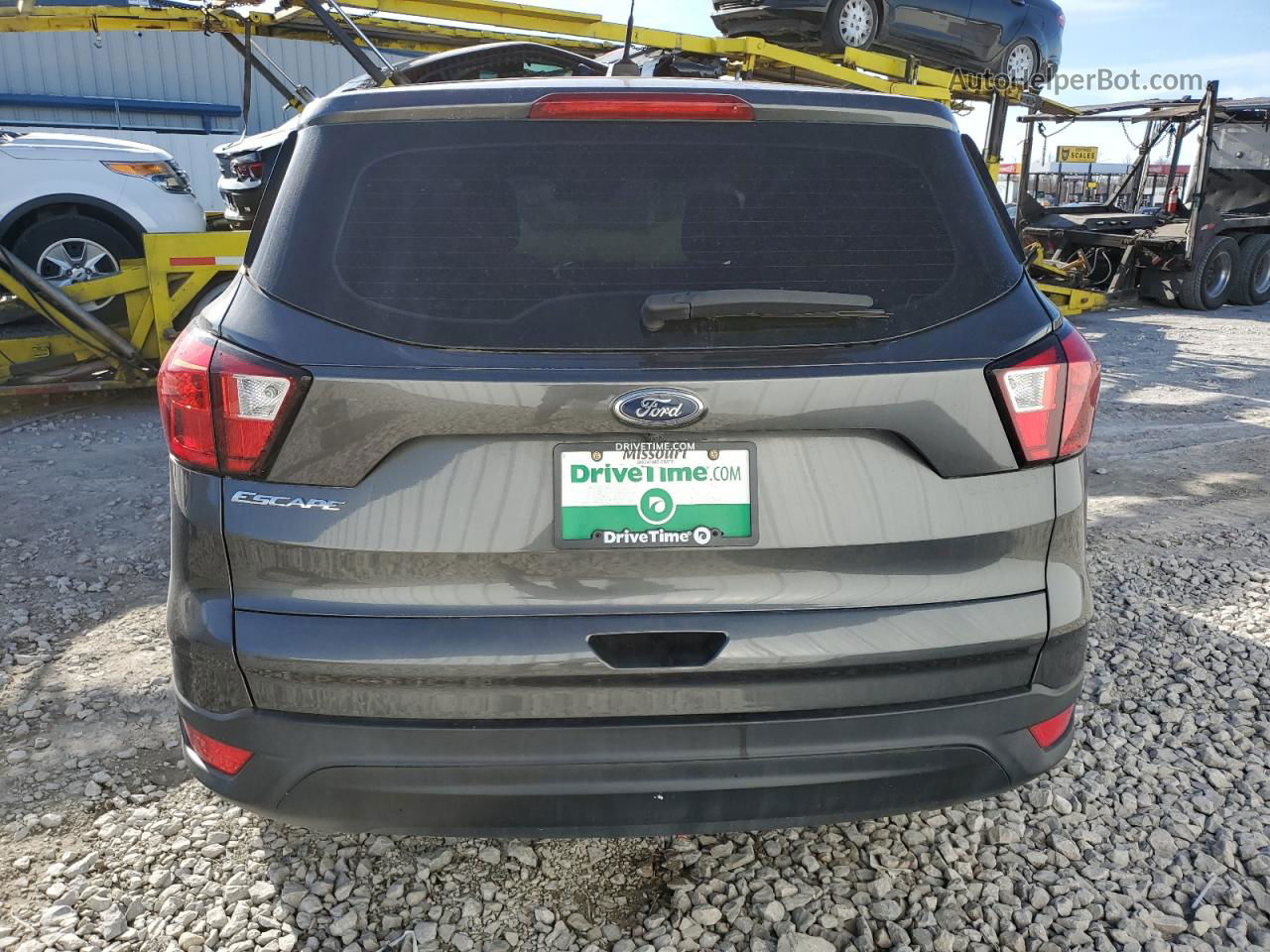 2019 Ford Escape S Gray vin: 1FMCU0F72KUA18318