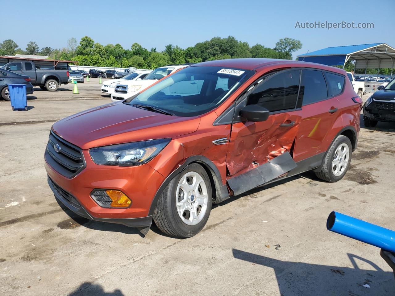 2019 Ford Escape S Orange vin: 1FMCU0F72KUA89549