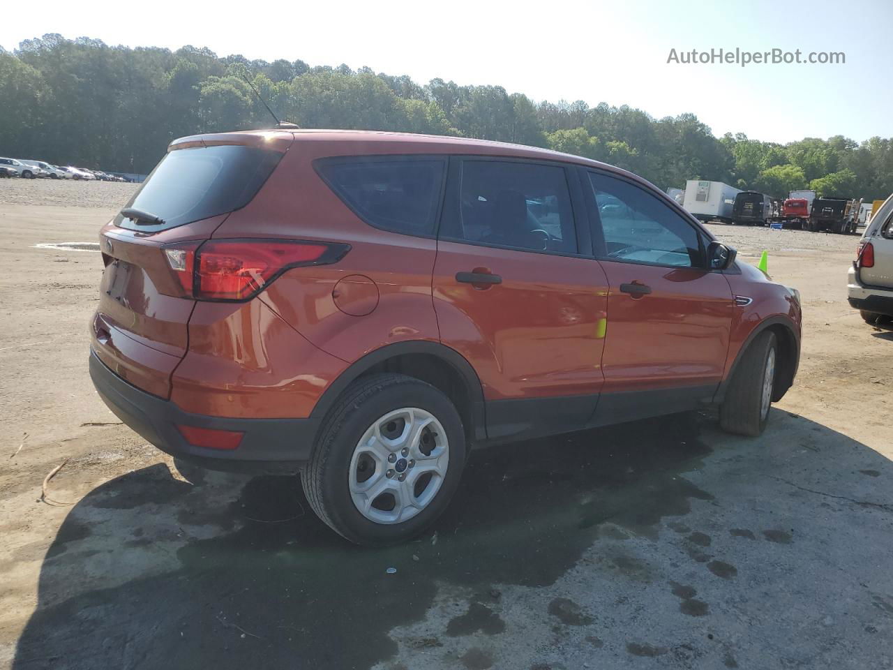 2019 Ford Escape S Orange vin: 1FMCU0F72KUA89549