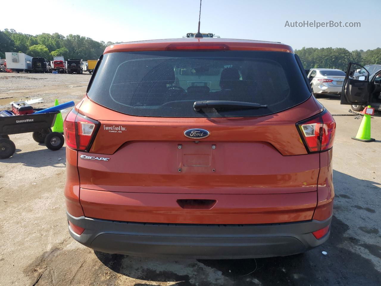 2019 Ford Escape S Orange vin: 1FMCU0F72KUA89549