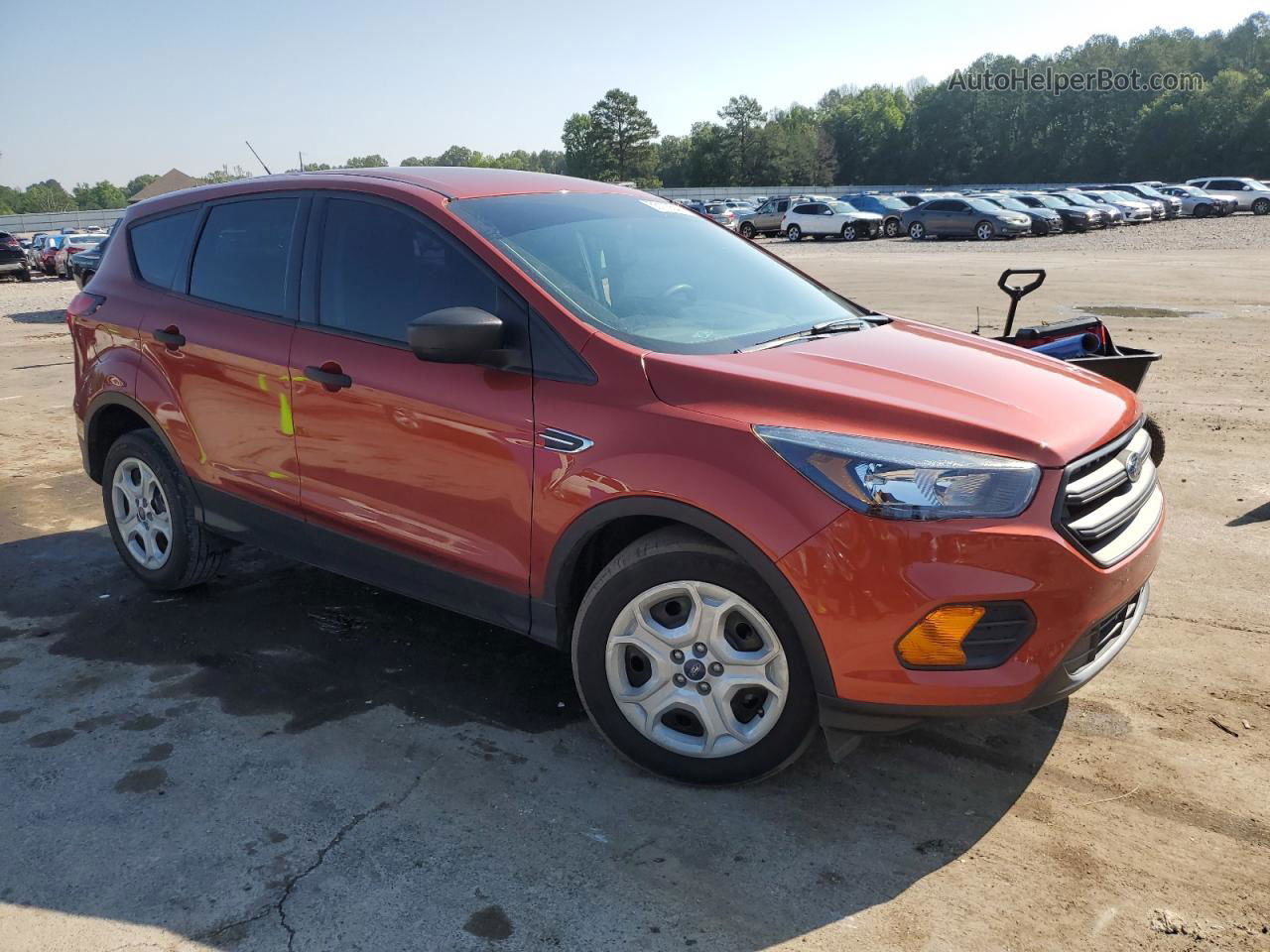 2019 Ford Escape S Orange vin: 1FMCU0F72KUA89549