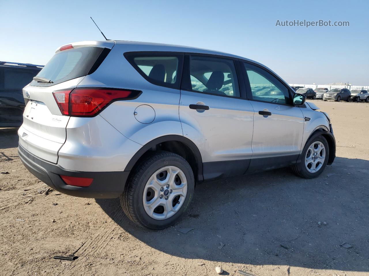 2019 Ford Escape S Silver vin: 1FMCU0F72KUB02848