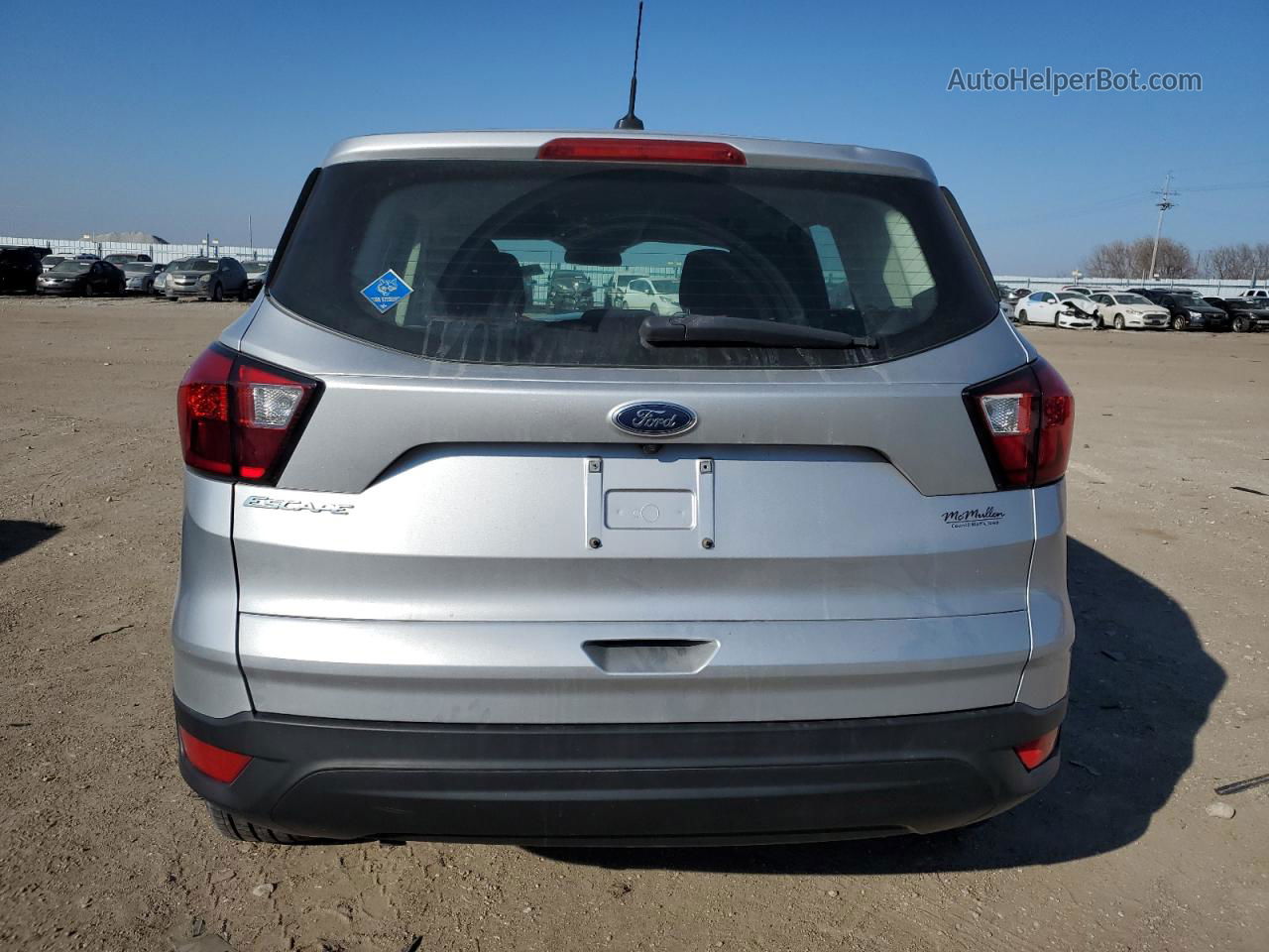 2019 Ford Escape S Silver vin: 1FMCU0F72KUB02848