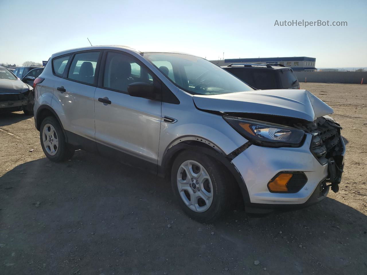 2019 Ford Escape S Silver vin: 1FMCU0F72KUB02848