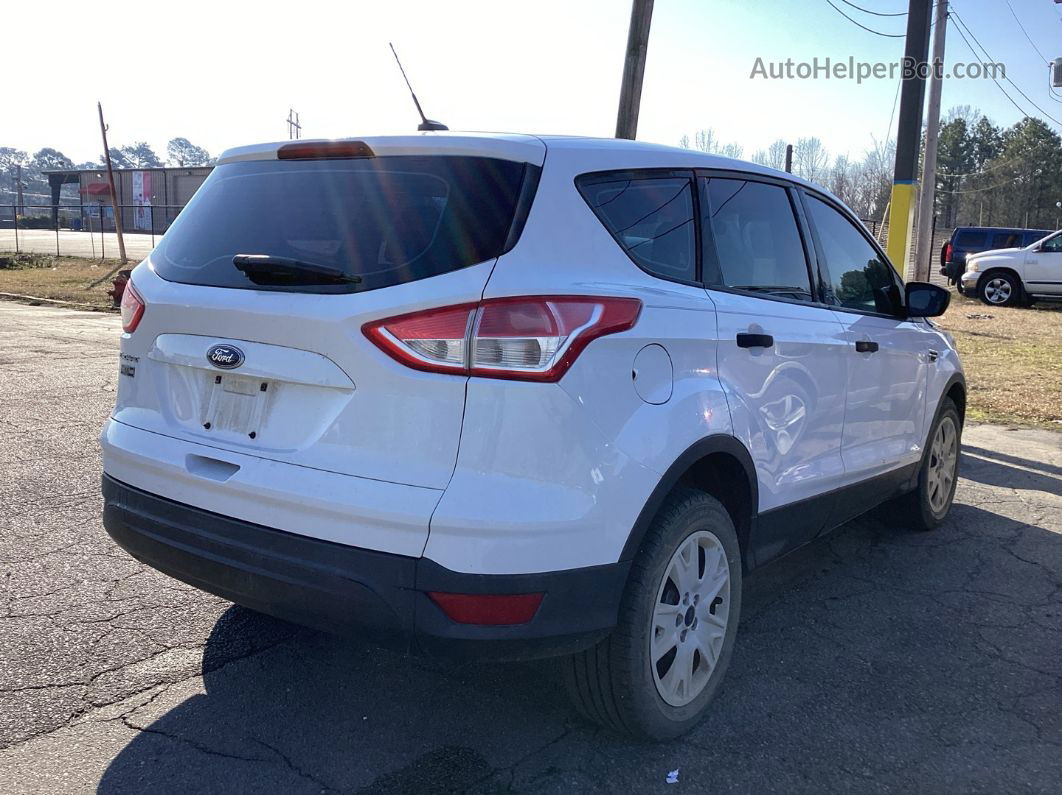 2013 Ford Escape S White vin: 1FMCU0F73DUD32658