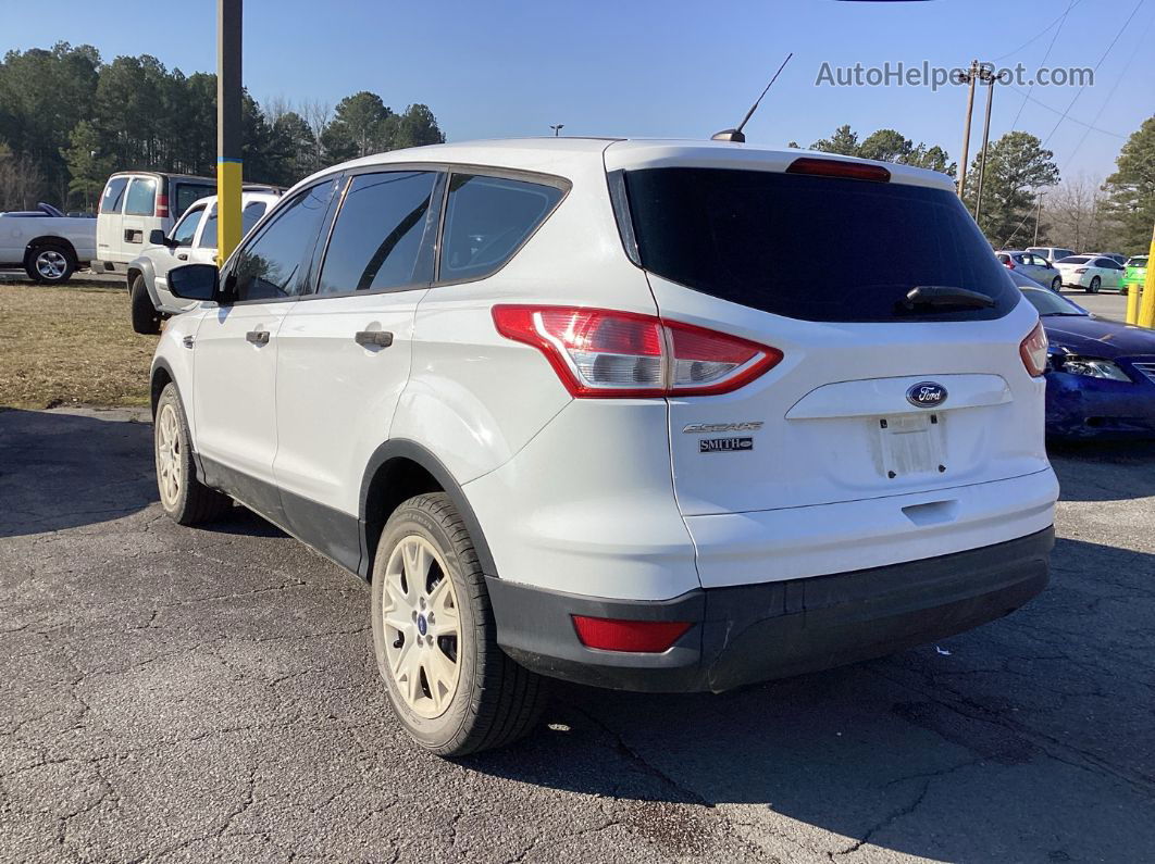 2013 Ford Escape S White vin: 1FMCU0F73DUD32658