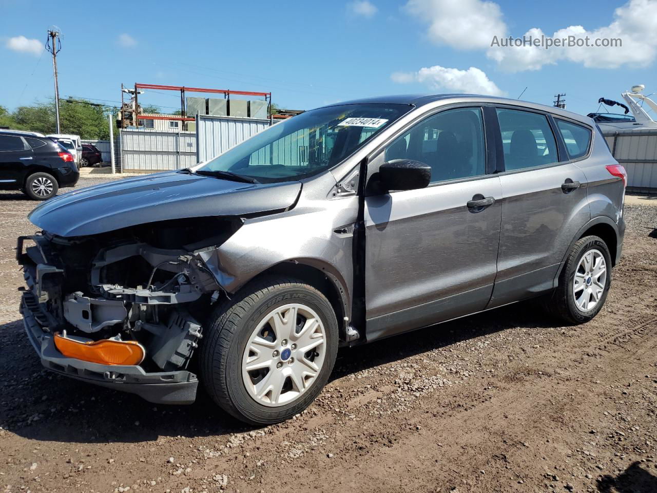 2014 Ford Escape S Gray vin: 1FMCU0F73EUA62428