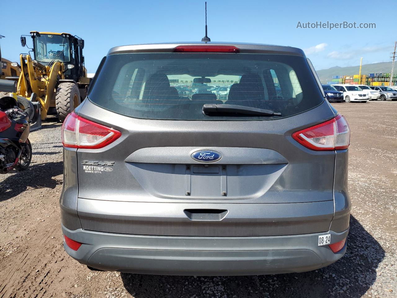 2014 Ford Escape S Gray vin: 1FMCU0F73EUA62428