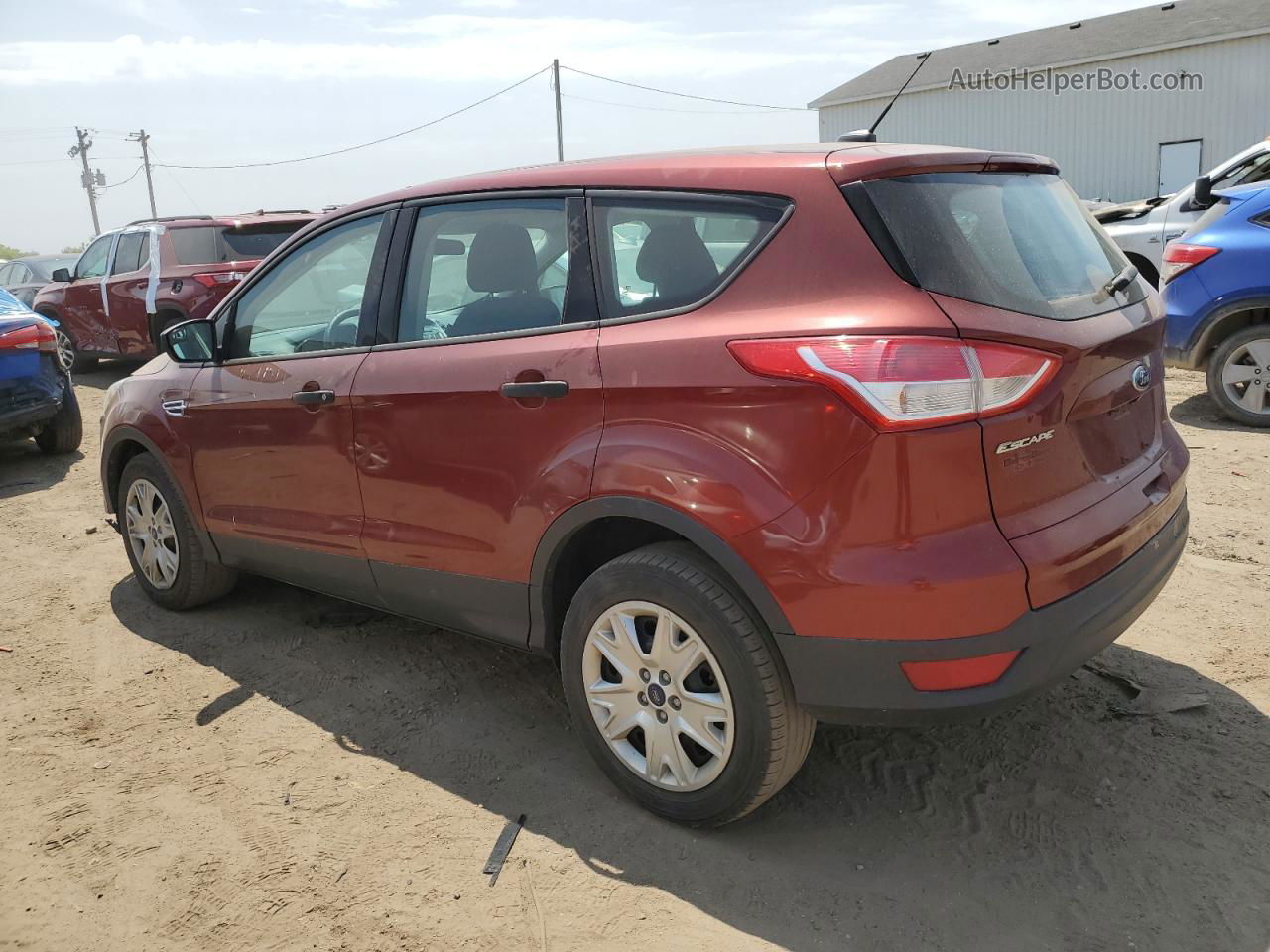 2014 Ford Escape S Burgundy vin: 1FMCU0F73EUB28556