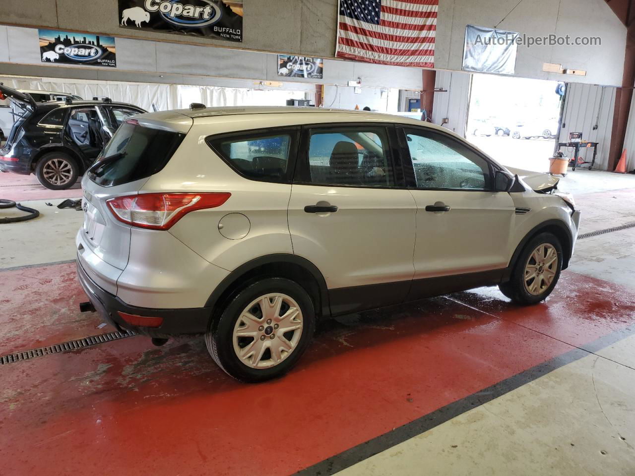 2014 Ford Escape S Silver vin: 1FMCU0F73EUB70239