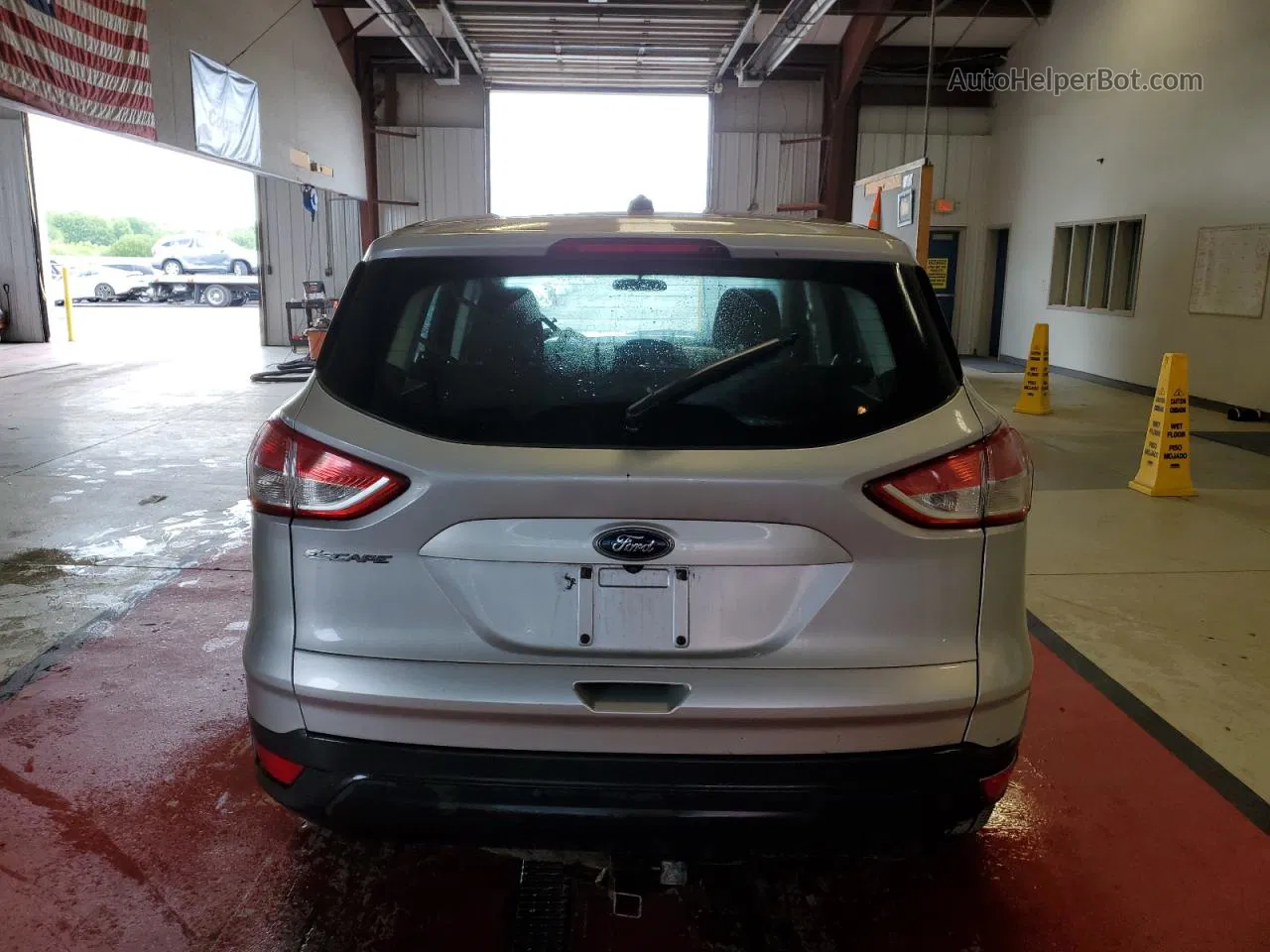 2014 Ford Escape S Silver vin: 1FMCU0F73EUB70239