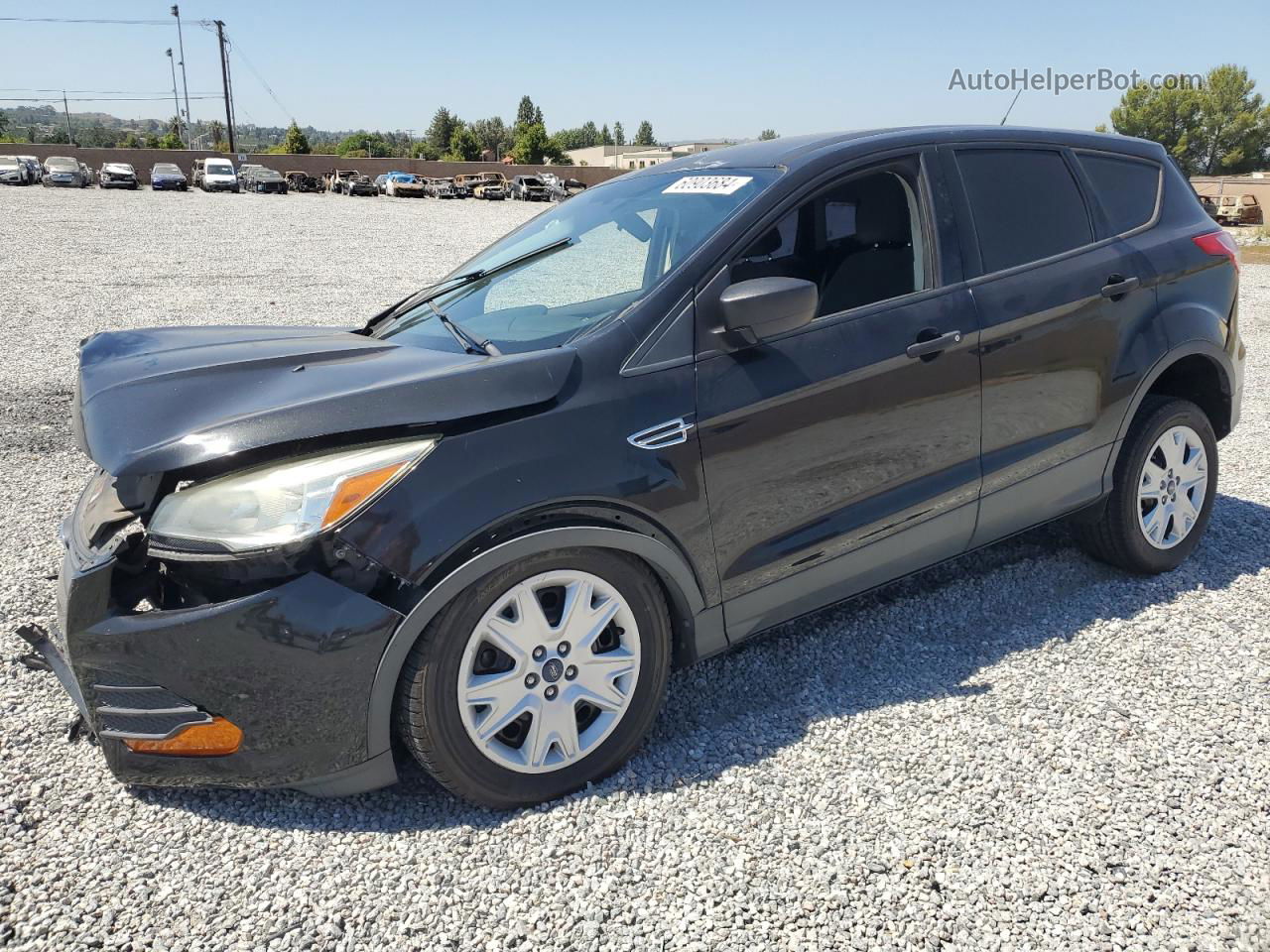 2014 Ford Escape S Black vin: 1FMCU0F73EUC34313