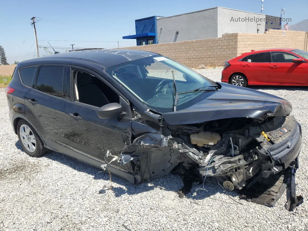 2014 Ford Escape S Black vin: 1FMCU0F73EUC34313