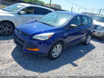 2014 Ford Escape S Blue vin: 1FMCU0F73EUD41507