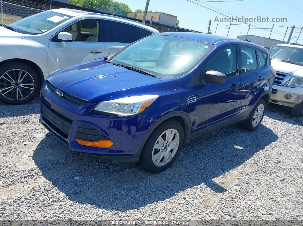 2014 Ford Escape S Синий vin: 1FMCU0F73EUD41507