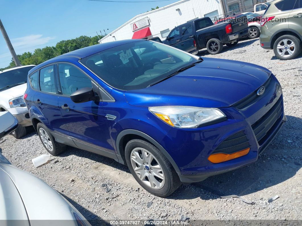 2014 Ford Escape S Blue vin: 1FMCU0F73EUD41507