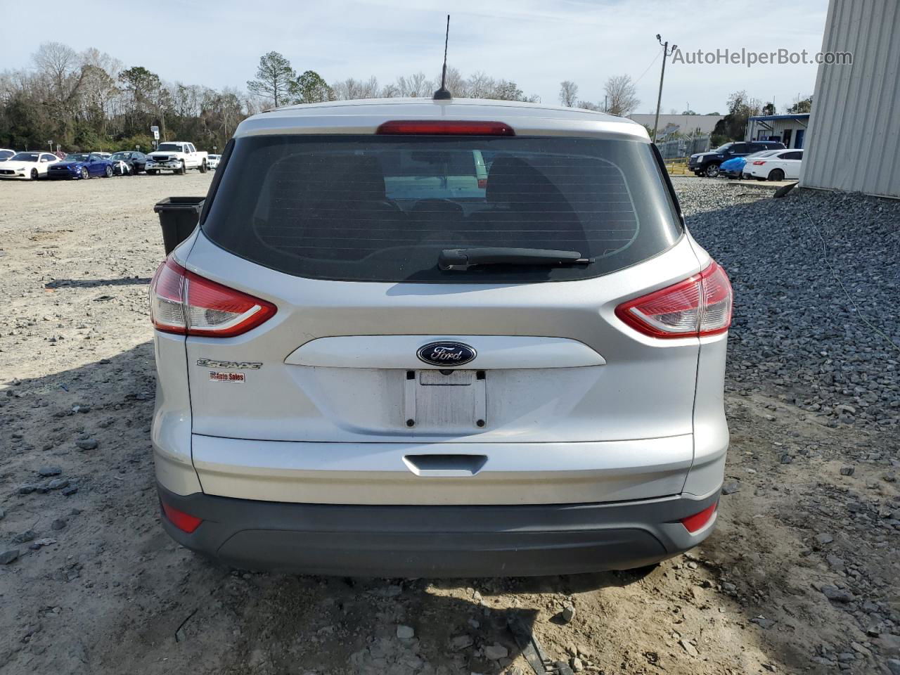 2014 Ford Escape S Silver vin: 1FMCU0F73EUE51649