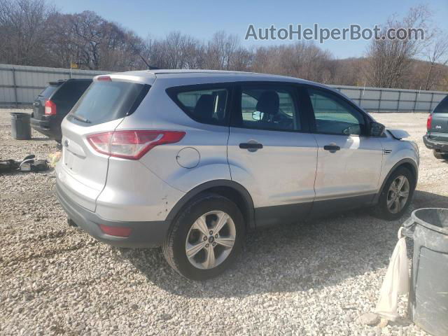 2015 Ford Escape S Silver vin: 1FMCU0F73FUC35950