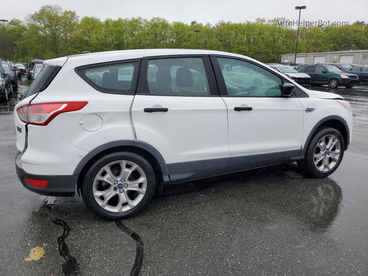 2016 Ford Escape S White vin: 1FMCU0F73GUA01874