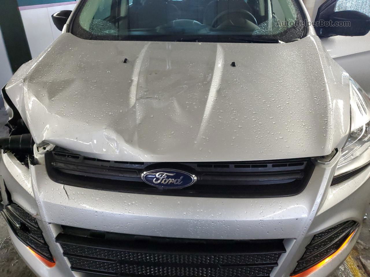 2016 Ford Escape S Silver vin: 1FMCU0F73GUB80403