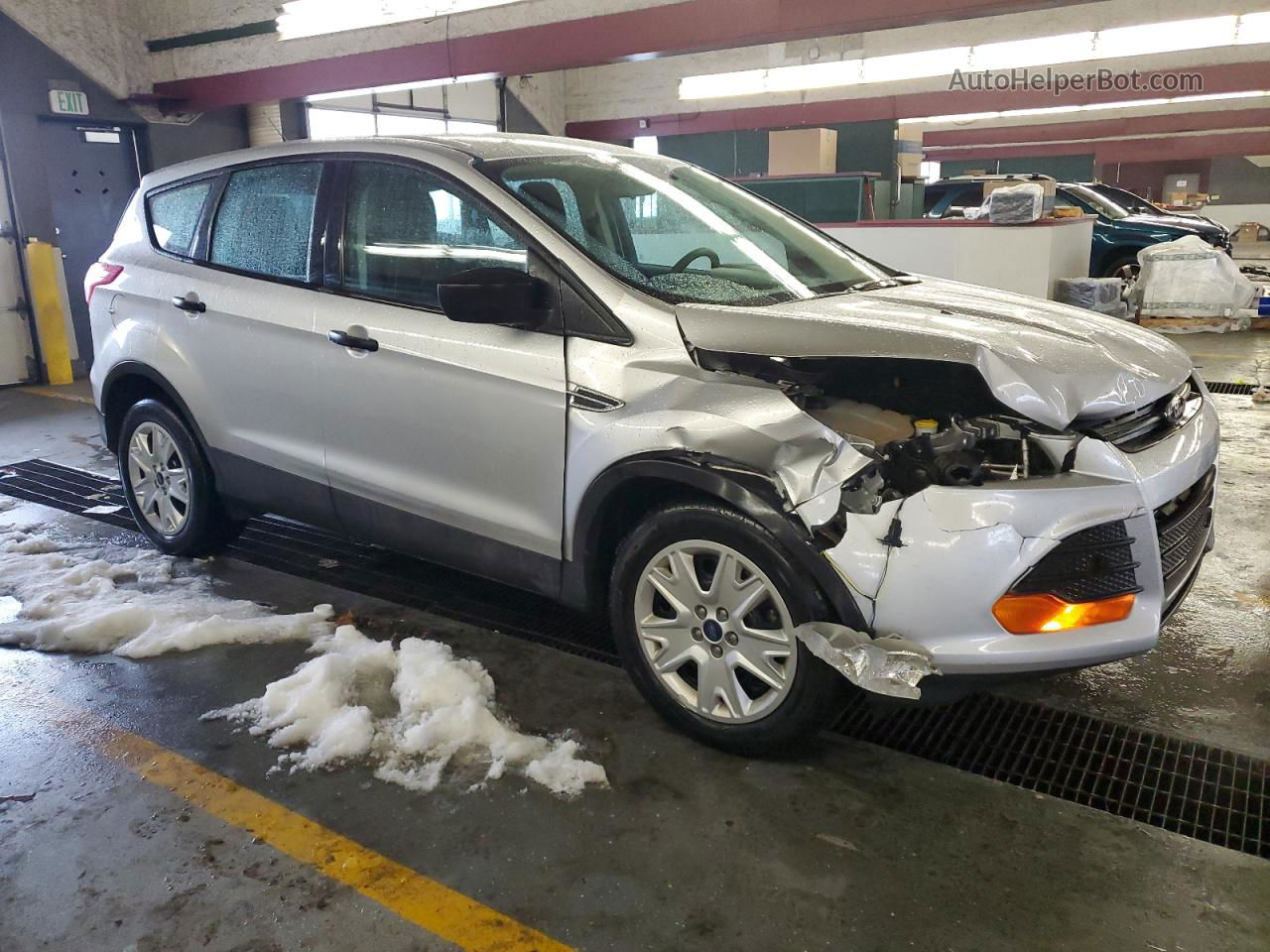 2016 Ford Escape S Silver vin: 1FMCU0F73GUB80403