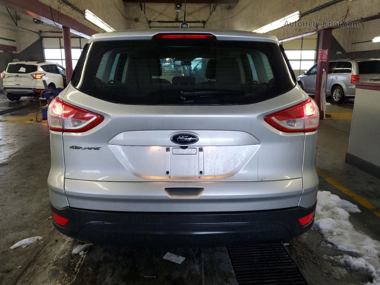 2016 Ford Escape S Silver vin: 1FMCU0F73GUB80403