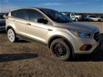 2017 Ford Escape S Silver vin: 1FMCU0F73HUA38568