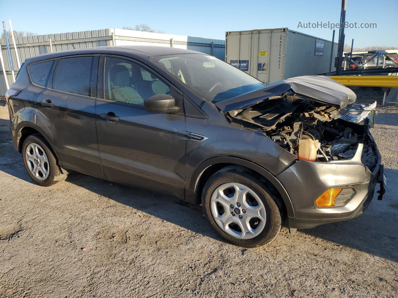 2017 Ford Escape S Gray vin: 1FMCU0F73HUC79000