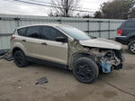 2017 Ford Escape S Желто-коричневый vin: 1FMCU0F73HUE68634