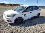 2019 Ford Escape S White vin: 1FMCU0F73KUA29473